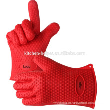 Großhandel Factory Preis Küche Food Grade Silikon BBQ Beheizte Handschuhe / Silikon Grillen BBQ Handschuh / Silikon Ofen Mitts